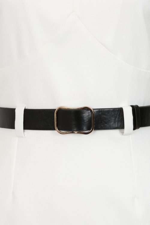 Glamour Bunny Business Babe - Miller pencil jurk in stralend wit 5