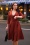 Glamour Bunny Business Babe - Veronica Travelwear Kleid in Rost
