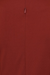 Glamour Bunny Business Babe - Veronica Travelwear jurk in roest 6