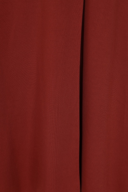 Glamour Bunny Business Babe - Veronica Travelwear jurk in roest 4