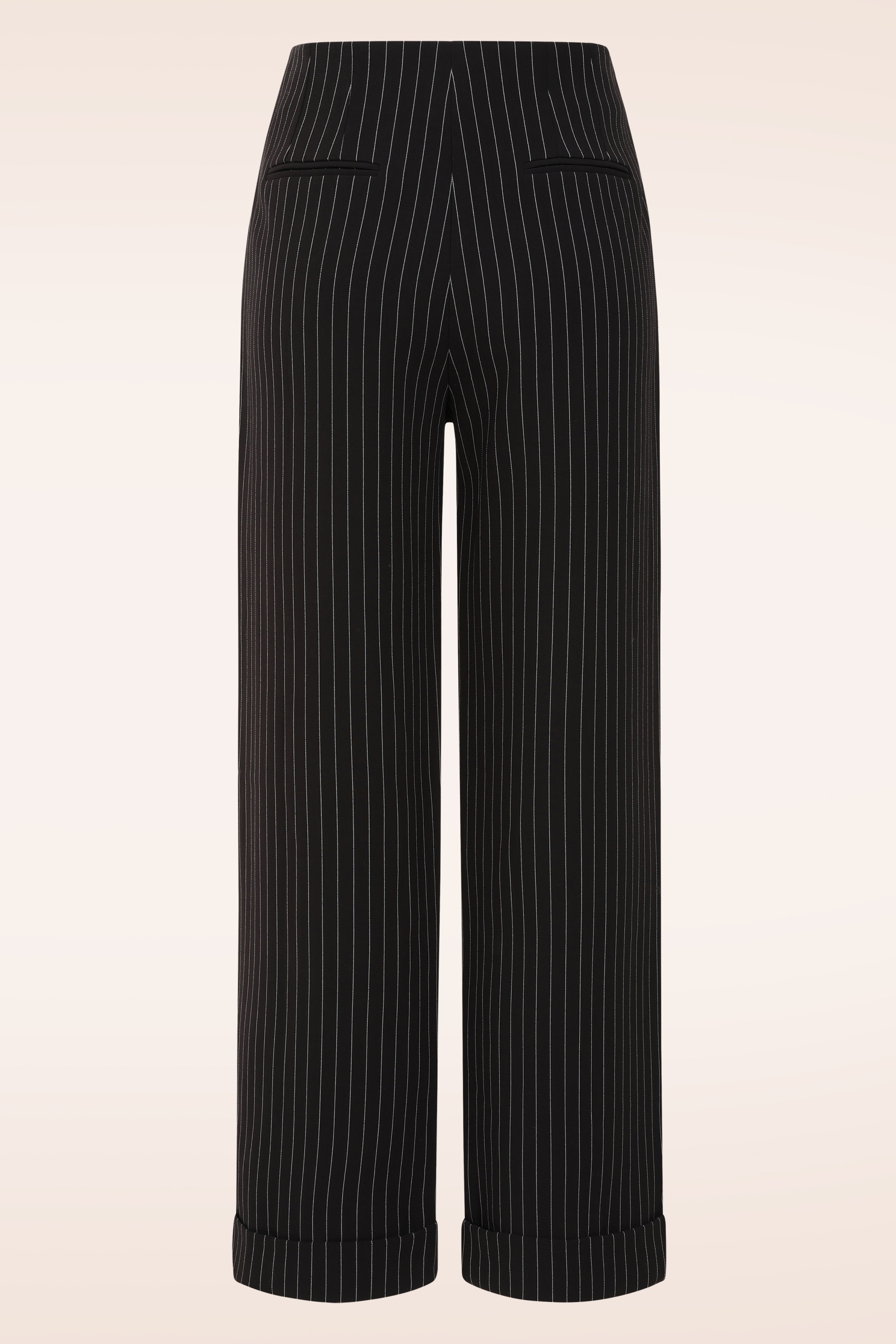 Glamour Bunny Business Babe - Diadora Pinstripe pantalon in zwart 4
