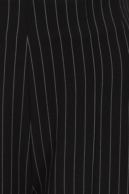 Glamour Bunny Business Babe - Diadora Pinstripe pantalon in zwart 3