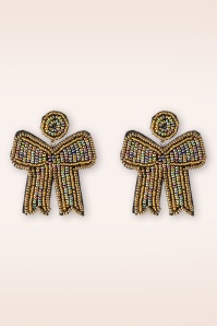 Day&Eve by Go Dutch Label - Seed Bead Bow Ohrringe in Multi 2