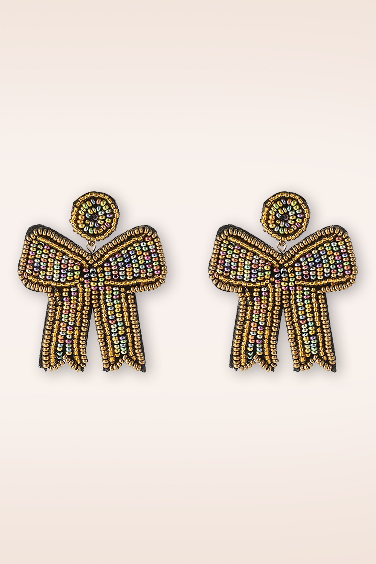 Day&Eve by Go Dutch Label - Seed Bead Bow Ohrringe in Multi 2