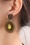 Day&Eve by Go Dutch Label - Big Stone Dangle-Ohrringe in Braun