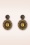Day&Eve by Go Dutch Label - Big Stone Dangle-Ohrringe in Braun 2