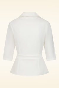 Glamour Bunny Business Babe - Marly blouse in wit 5
