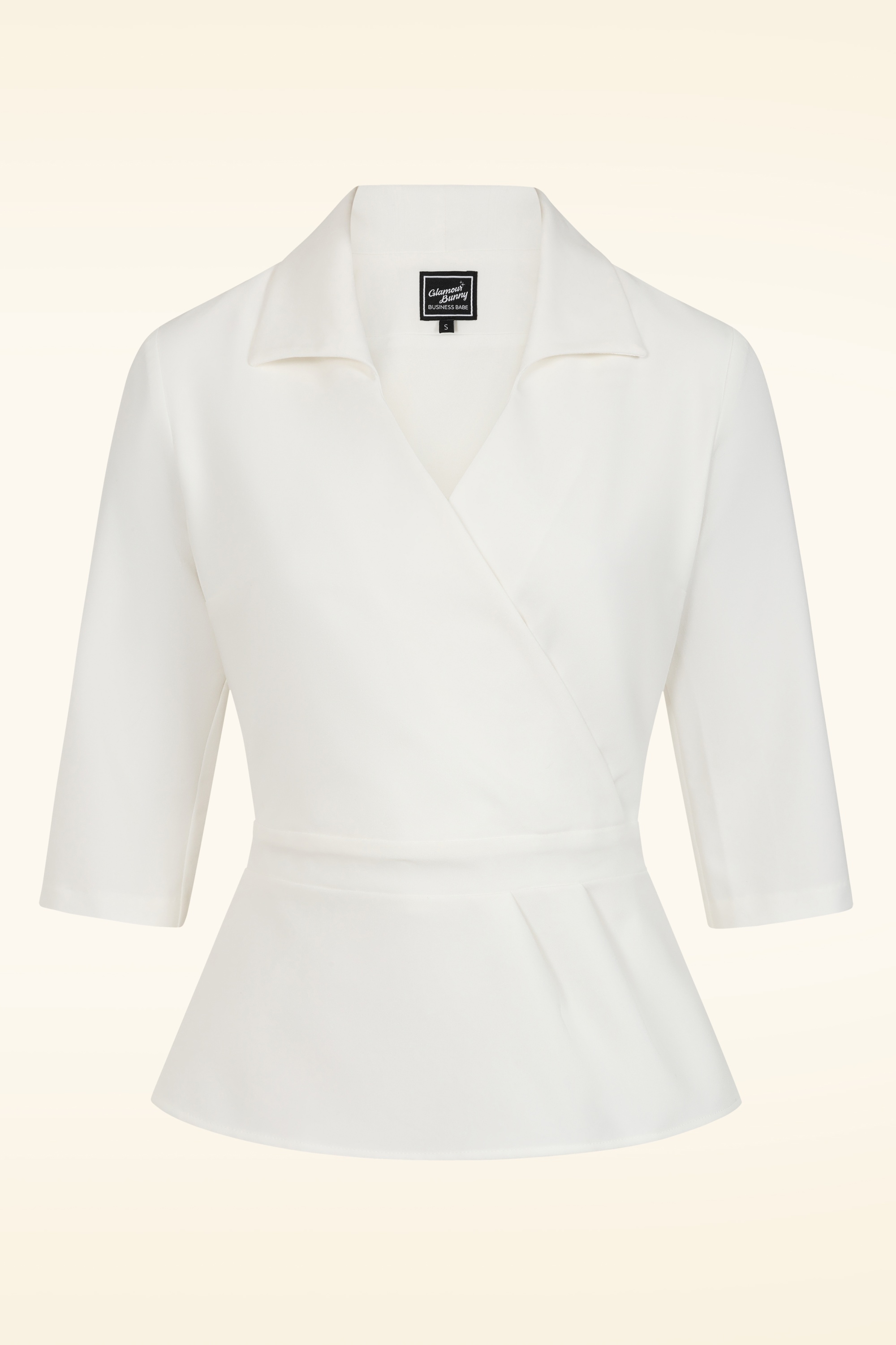 Glamour Bunny Business Babe - Marly blouse in wit 2