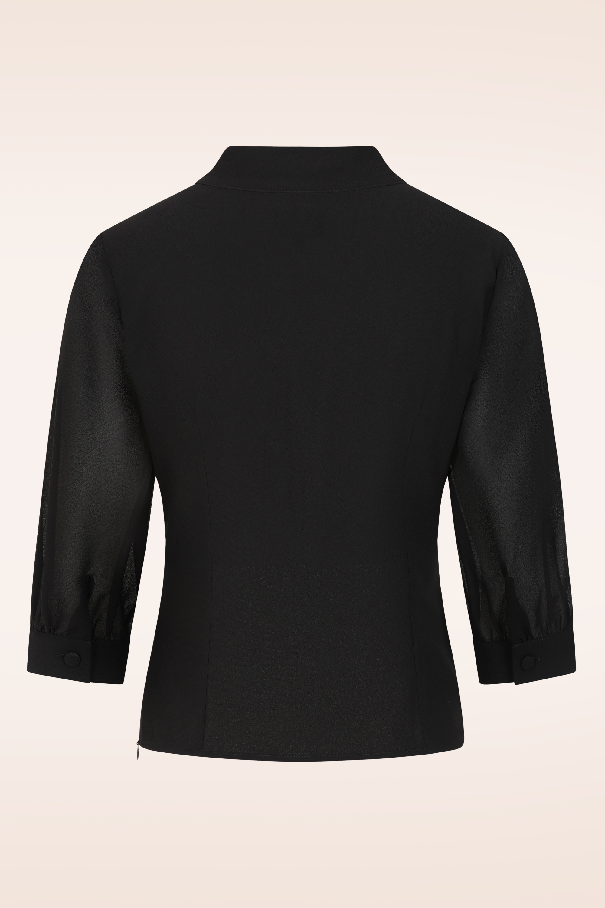 Glamour Bunny Business Babe - Sophia Lee blouse in zwart 6