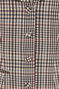 Glamour Bunny Business Babe - Dakota Checkered gilet in beige 4