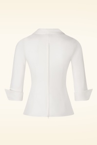 Glamour Bunny Business Babe - Dianne blouse in crispy wit 7