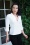 Glamour Bunny Business Babe - Dianne Bluse in Crispy Weiß