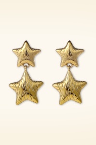 Day&Eve by Go Dutch Label - Double Star Stud oorbellen in goud 2