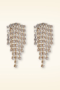Day&Eve by Go Dutch Label - Sparkly Waterfall Stud oorbellen in goud 2