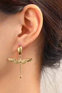 Day&Eve by Go Dutch Label - Dragonfly Stud oorbellen in goud