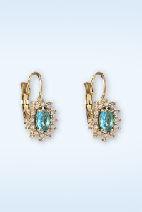 Day&Eve by Go Dutch Label - French Allure oorbellen in goud en blauw 2