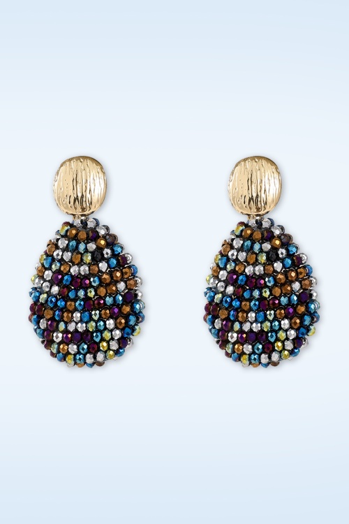 Day&Eve by Go Dutch Label - Kleine Disco Beads Ohrstecker in Multi 2