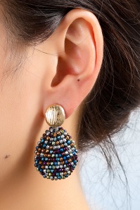 Day&Eve by Go Dutch Label - Small Disco Beads oorbellen in multi