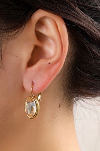 Day&Eve by Go Dutch Label - Oria Oval oorbellen in champagne