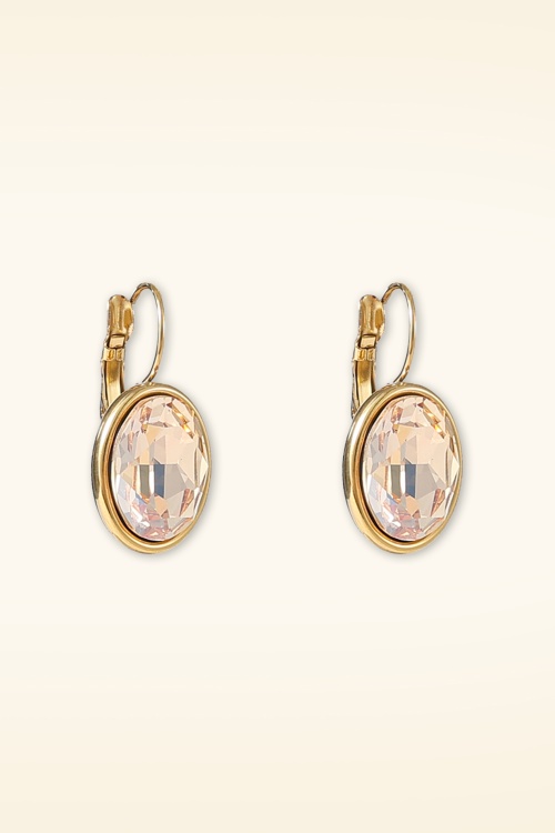 Day&Eve by Go Dutch Label - Oria Oval Ohrringe in Champagner 2