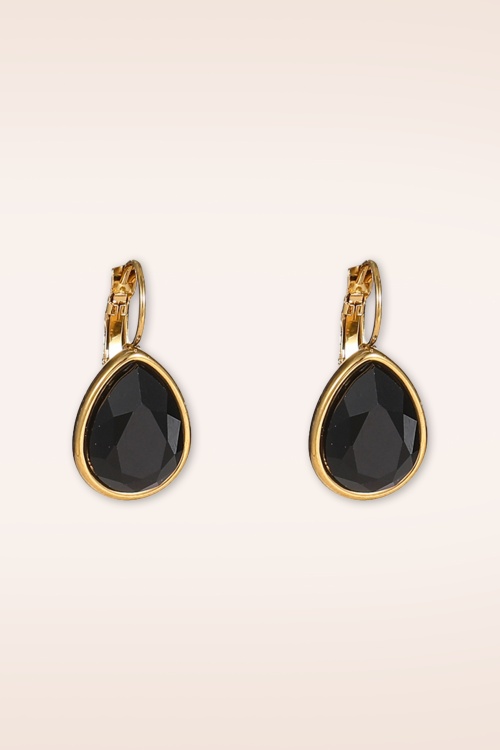 Day&Eve by Go Dutch Label - Dina Ohrstecker in Schwarz 2
