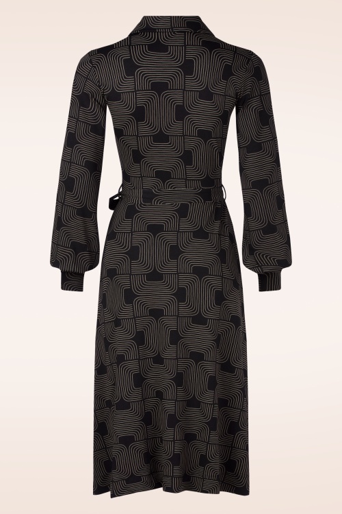 Mademoiselle YéYé - The Zipster Soul jurk in zwart 4