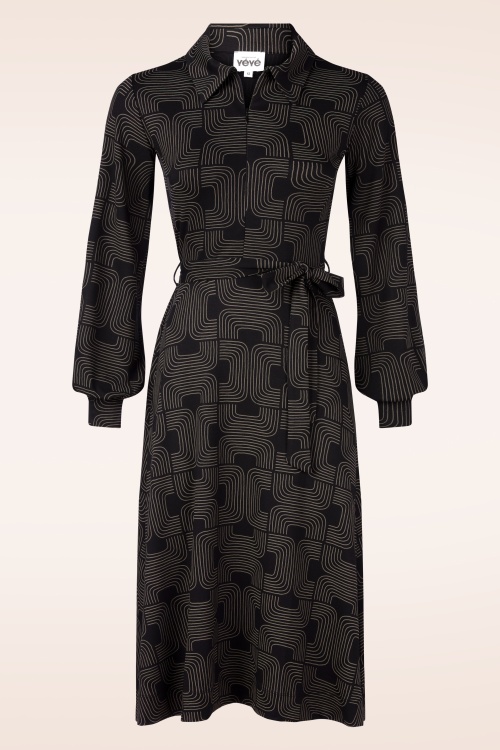 Mademoiselle YéYé - The Zipster Soul Kleid in Schwarz
