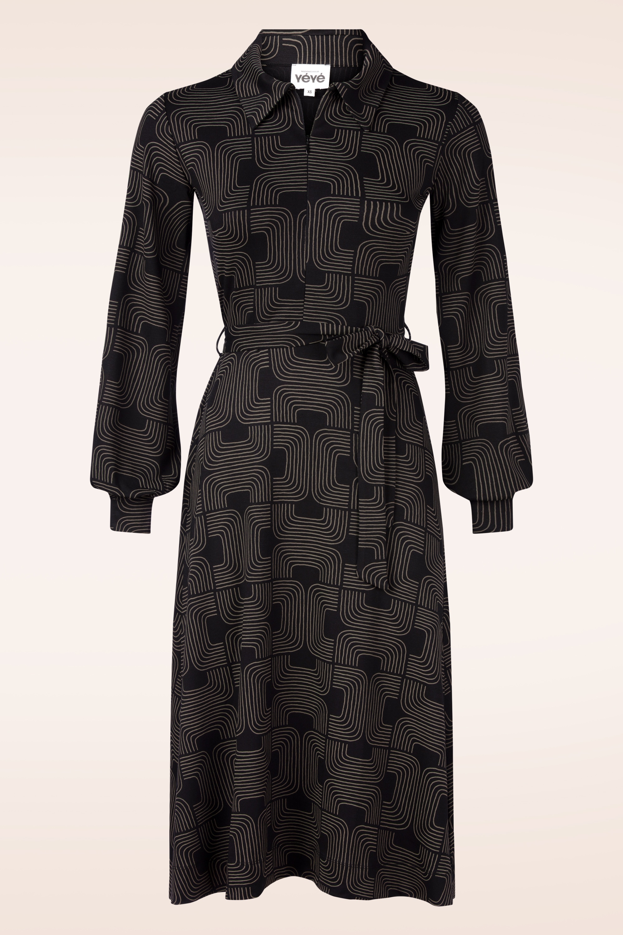 Mademoiselle YéYé - The Zipster Soul jurk in zwart