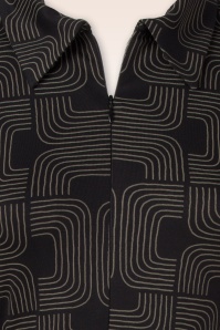 Mademoiselle YéYé - The Zipster Soul jurk in zwart 3