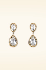 Day&Eve by Go Dutch Label - Cara Crystal oorbellen in goud 2