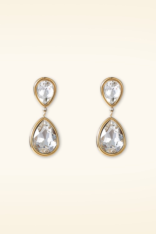 Day&Eve by Go Dutch Label - Cara Crystal Ohrringe in Gold 2