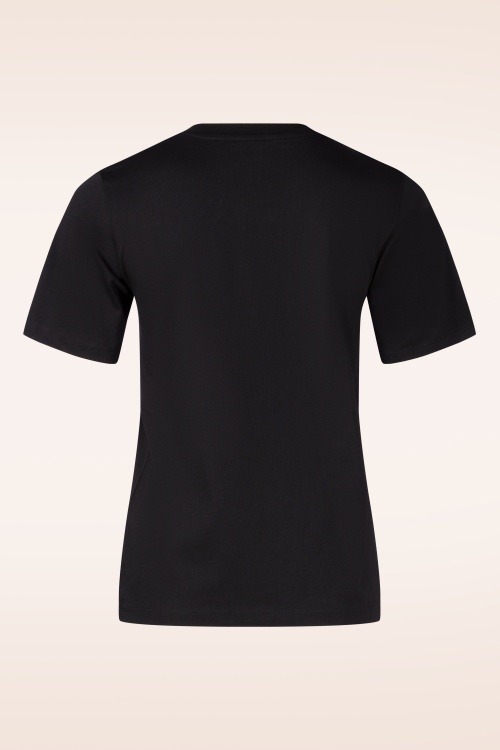 Mademoiselle YéYé - Topvintage exclusive ~ Discoball t-shirt in zwart 3