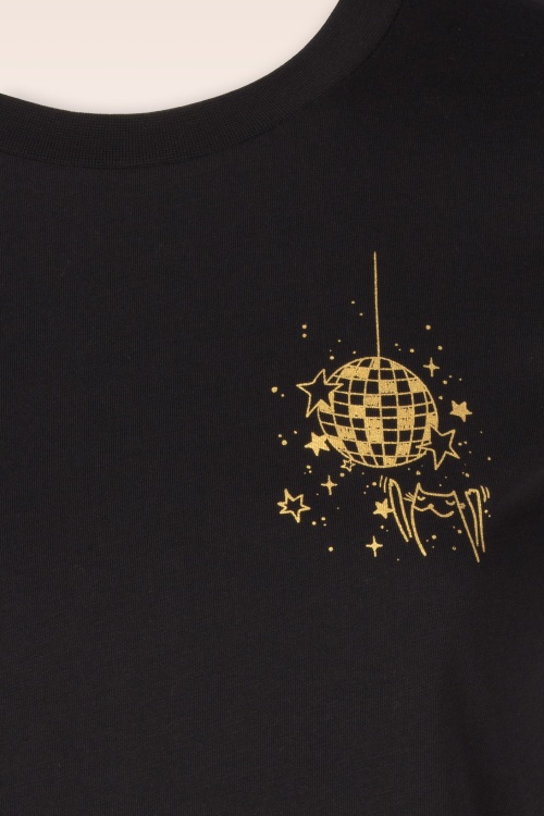 Mademoiselle YéYé - T-shirt Discoball en noir 2