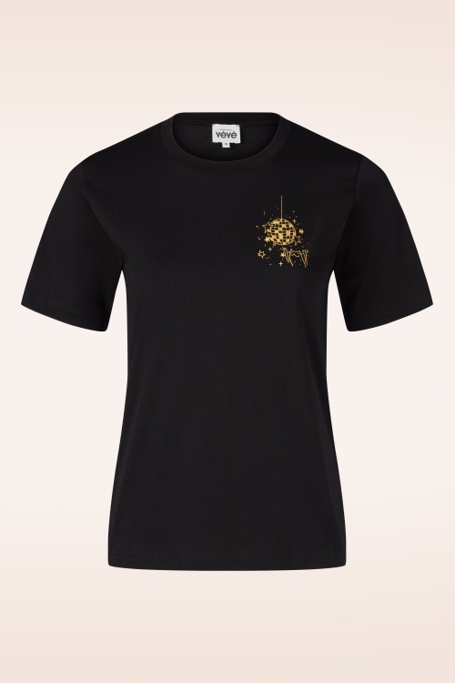 Mademoiselle YéYé - T-shirt Discoball en noir