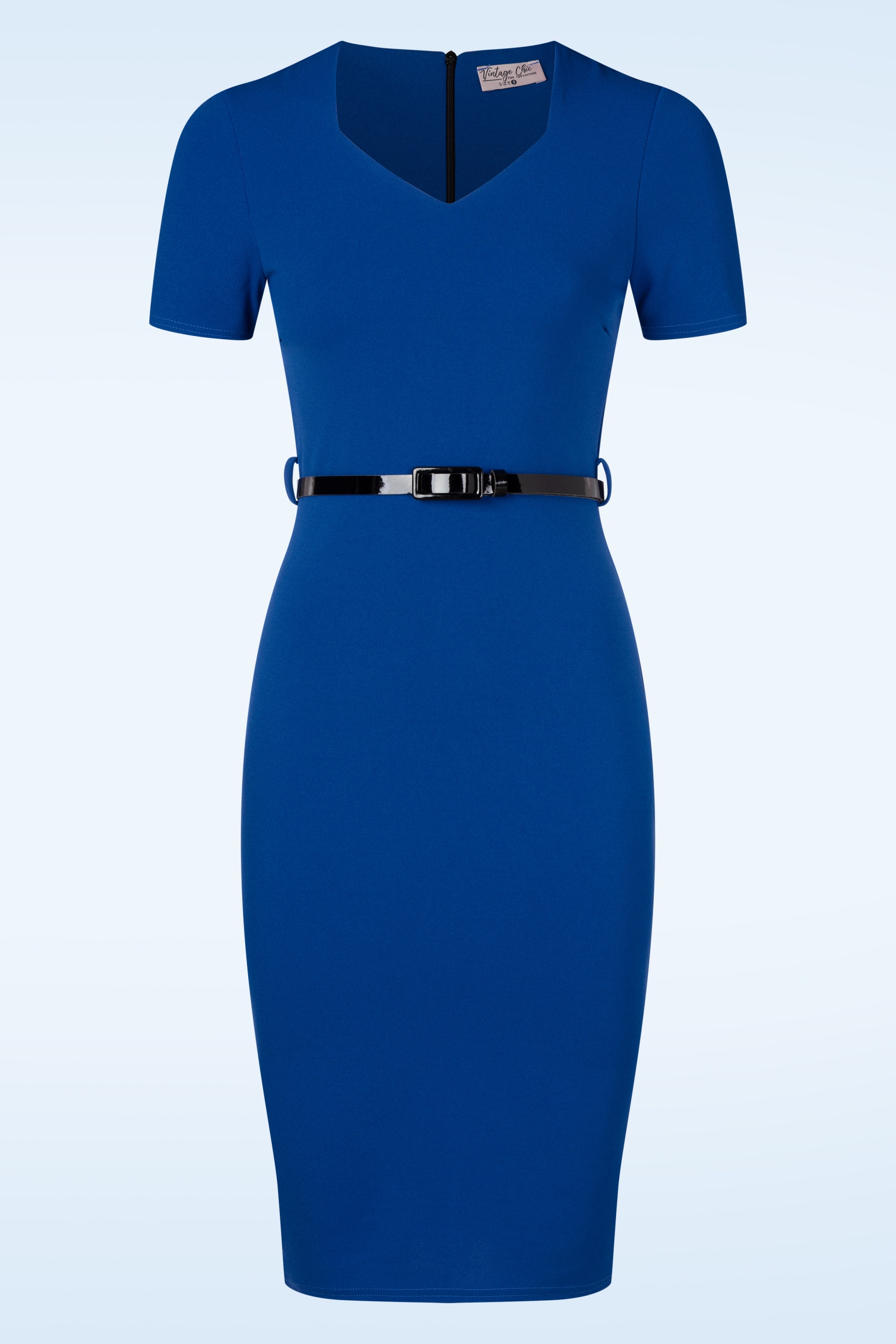 Vintage Chic for Topvintage - Topvintage exclusive ~ Zenia Pencil jurk in koningsblauw