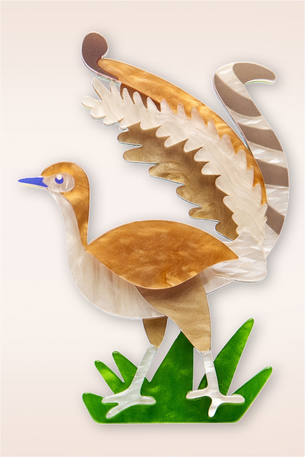 Erstwilder - Lottie The Lyrebird broche