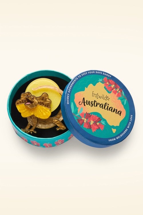 Erstwilder - Freddy The Frillneck Lizard broche 2