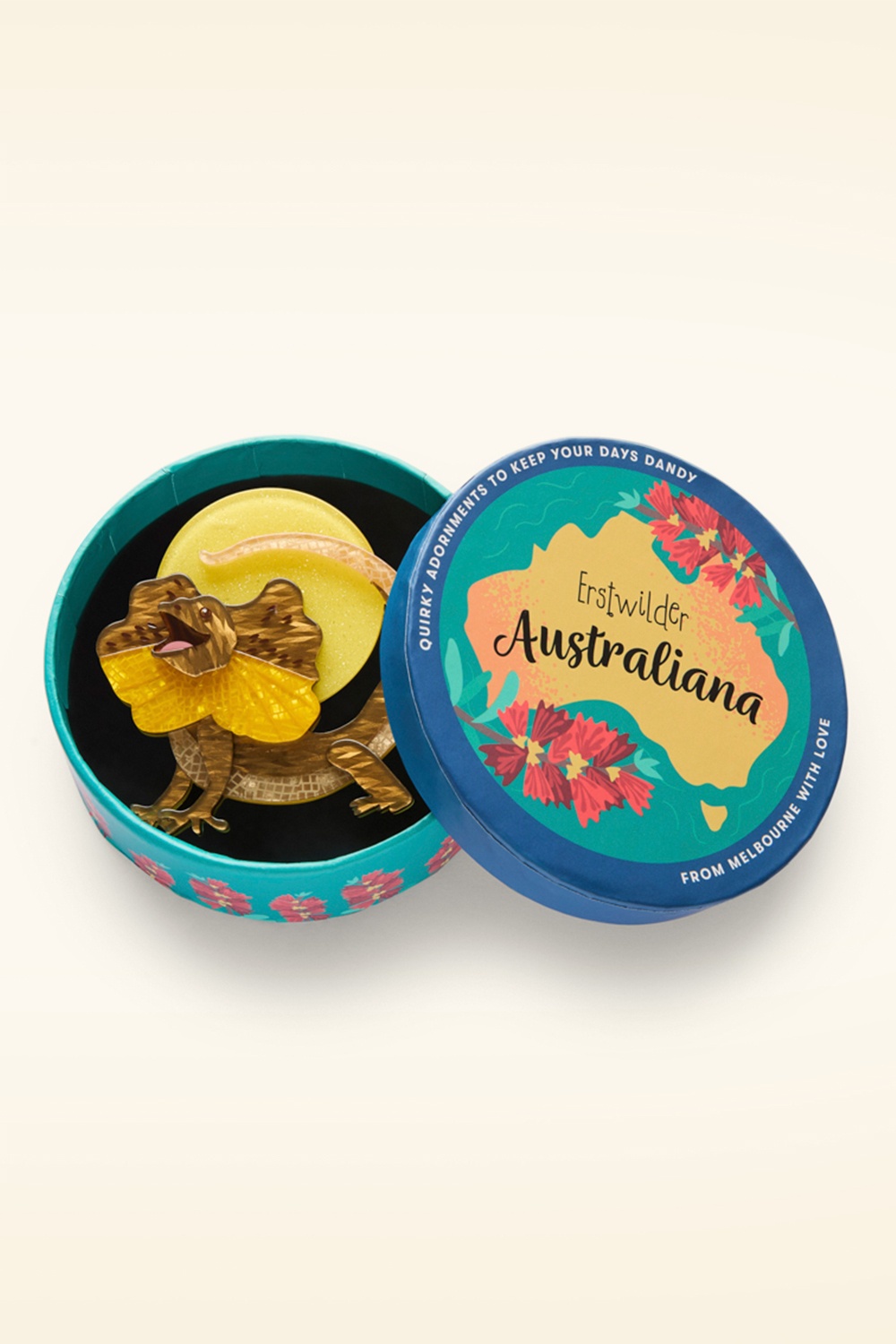 Erstwilder - Freddy The Frillneck Lizard broche 2