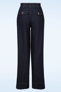 Mademoiselle YéYé - Easy Flow Lightweight jeans in indigo blauw 3