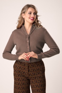 Banned Retro - Violet Cardigan in Braun