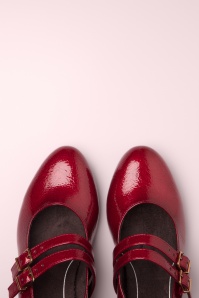 Jana Shoes - Delphine Softline Vegan pumps in lak rood 2