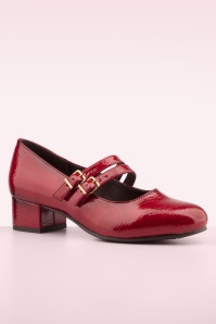 Jana Shoes - Delphine Softline Vegan pumps in lak rood 3