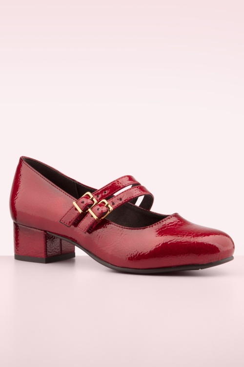 Jana Shoes - Delphine Softline Vegan pumps in lak rood 3