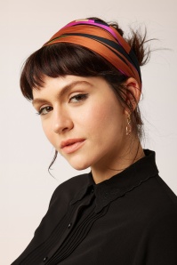 King Louie - Flow Satin Look sjaal in goudbruin 2