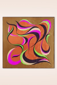 King Louie - Flow Satin Look sjaal in goudbruin 3