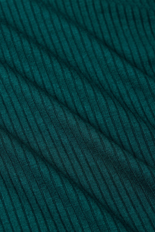 King Louie - Rollneck Uni Rib top in spruced groen 3