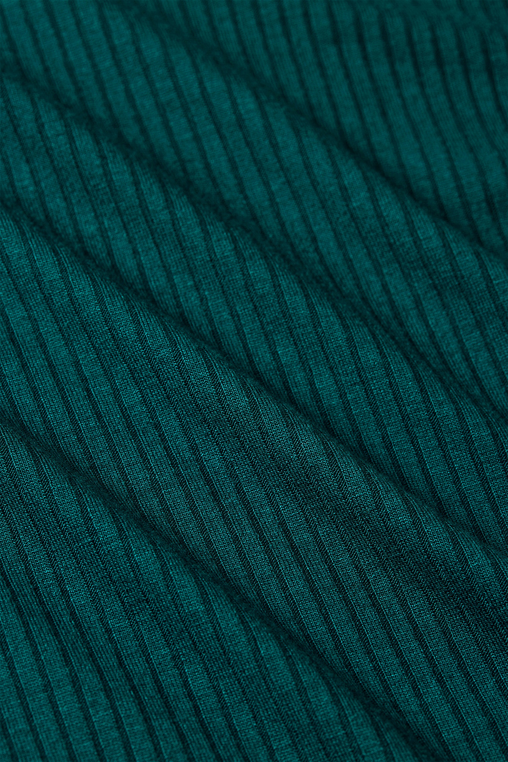 King Louie - Rollneck Uni Rib top in spruced groen 3