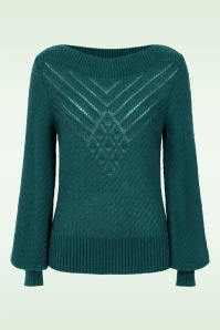 King Louie - Erin Farfalle top in spruced groen 2