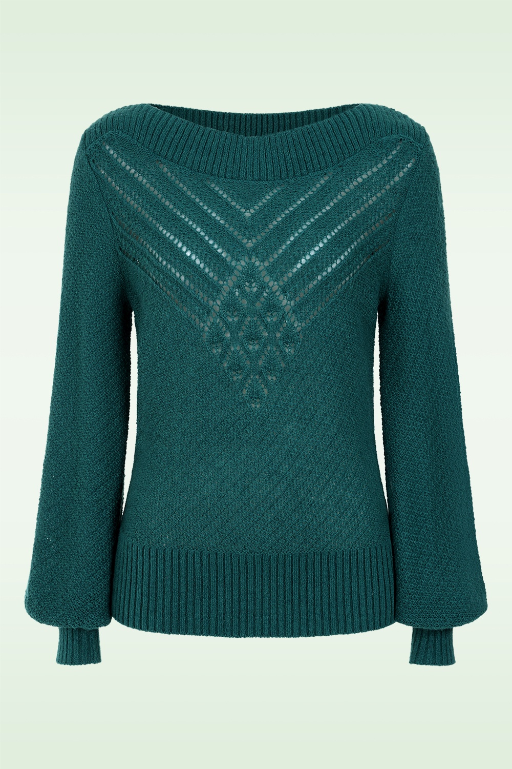 King Louie - Erin Farfalle top in spruced groen 2