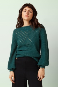 King Louie - Erin Farfalle top in spruced groen